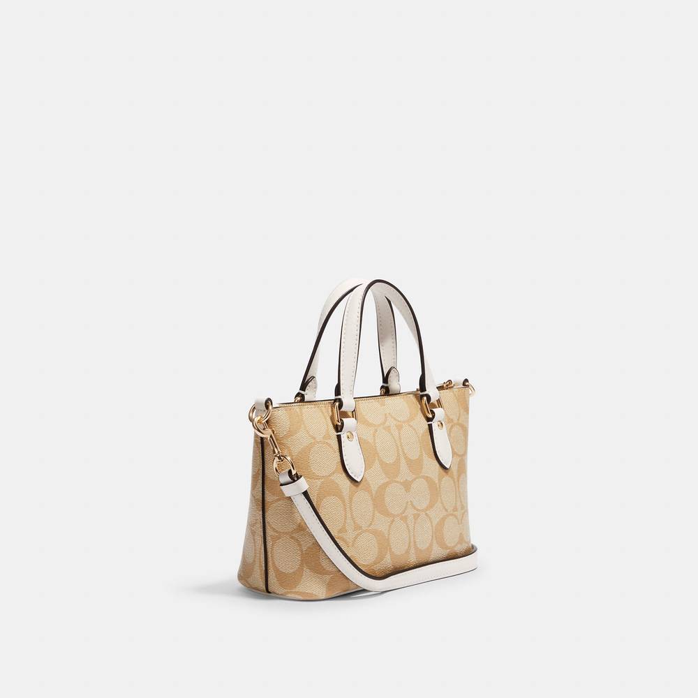 NWT Coach Outlet Mini Gallery Crossbody In Signature Canvas - Picture 3 of 6